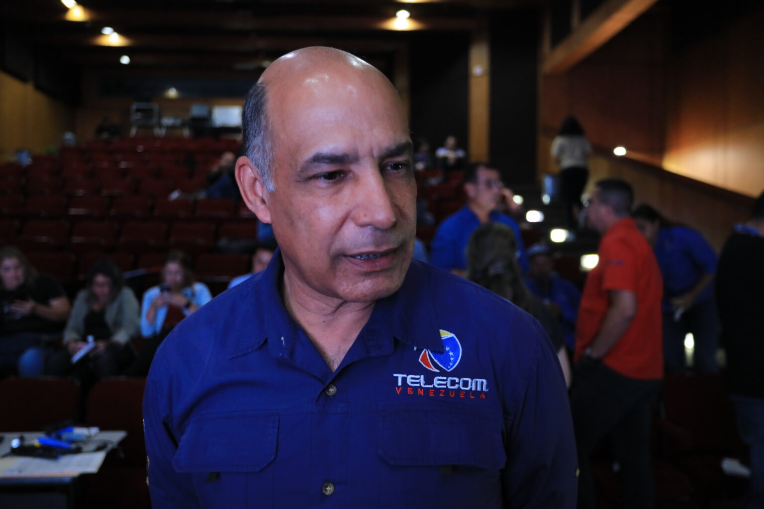 Presidente de Telecom Venezuela, C.A., Almirante Clemente Antonio Díaz. Fotos Will Pérez.